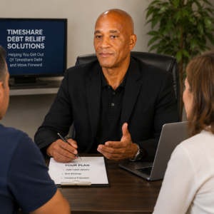 Wayne C. Robinson consulting clients on timeshare debt relief